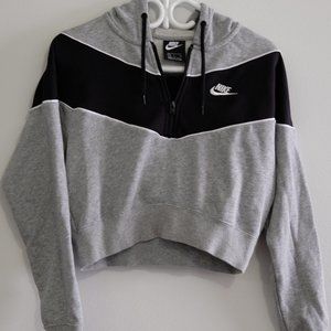 Nike Quarter Zip Cropped Hoodie